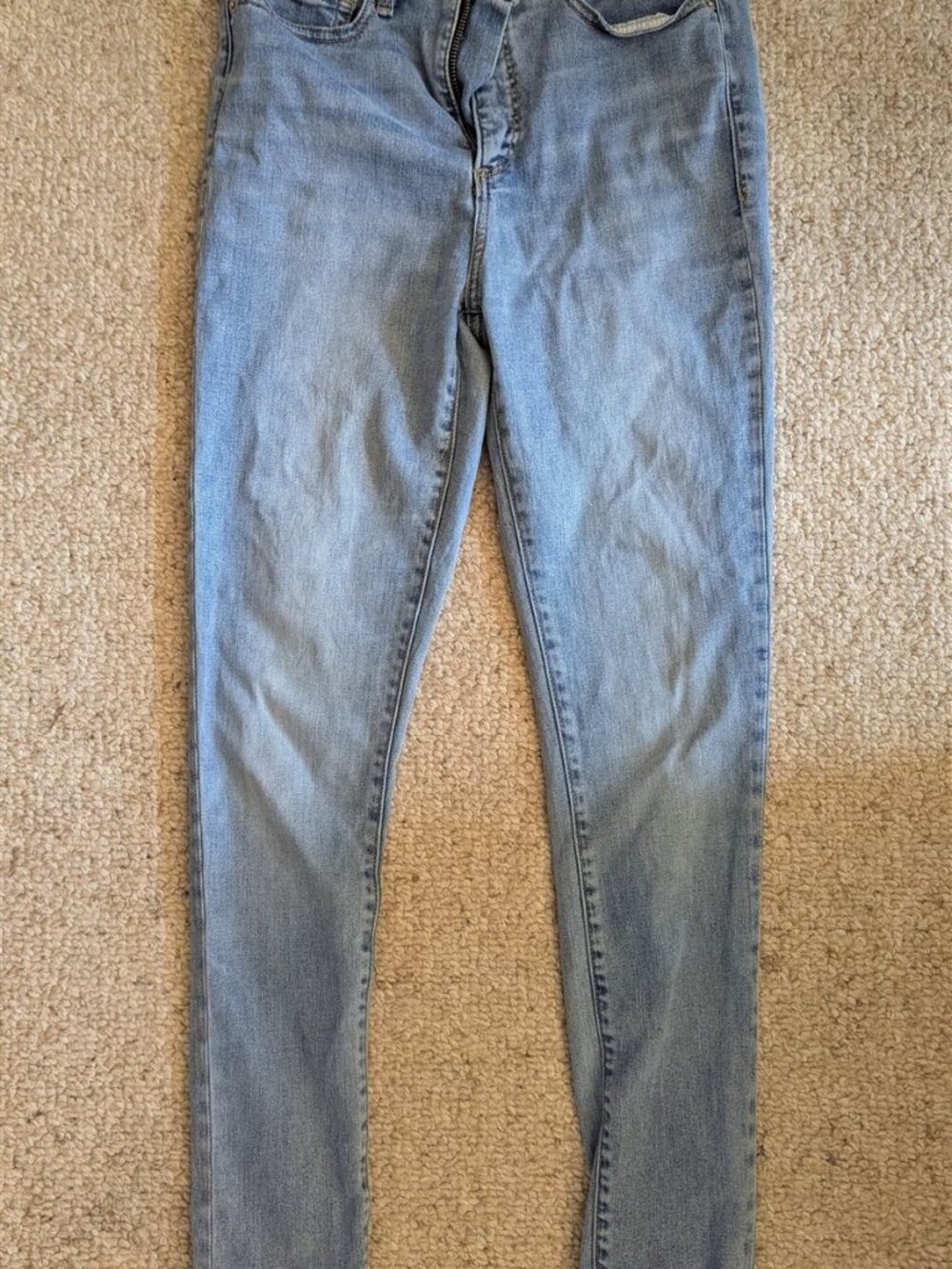 Gap True Skinny Jeans Light Wash Mid Rise Stretch Denim Size 28 Regular